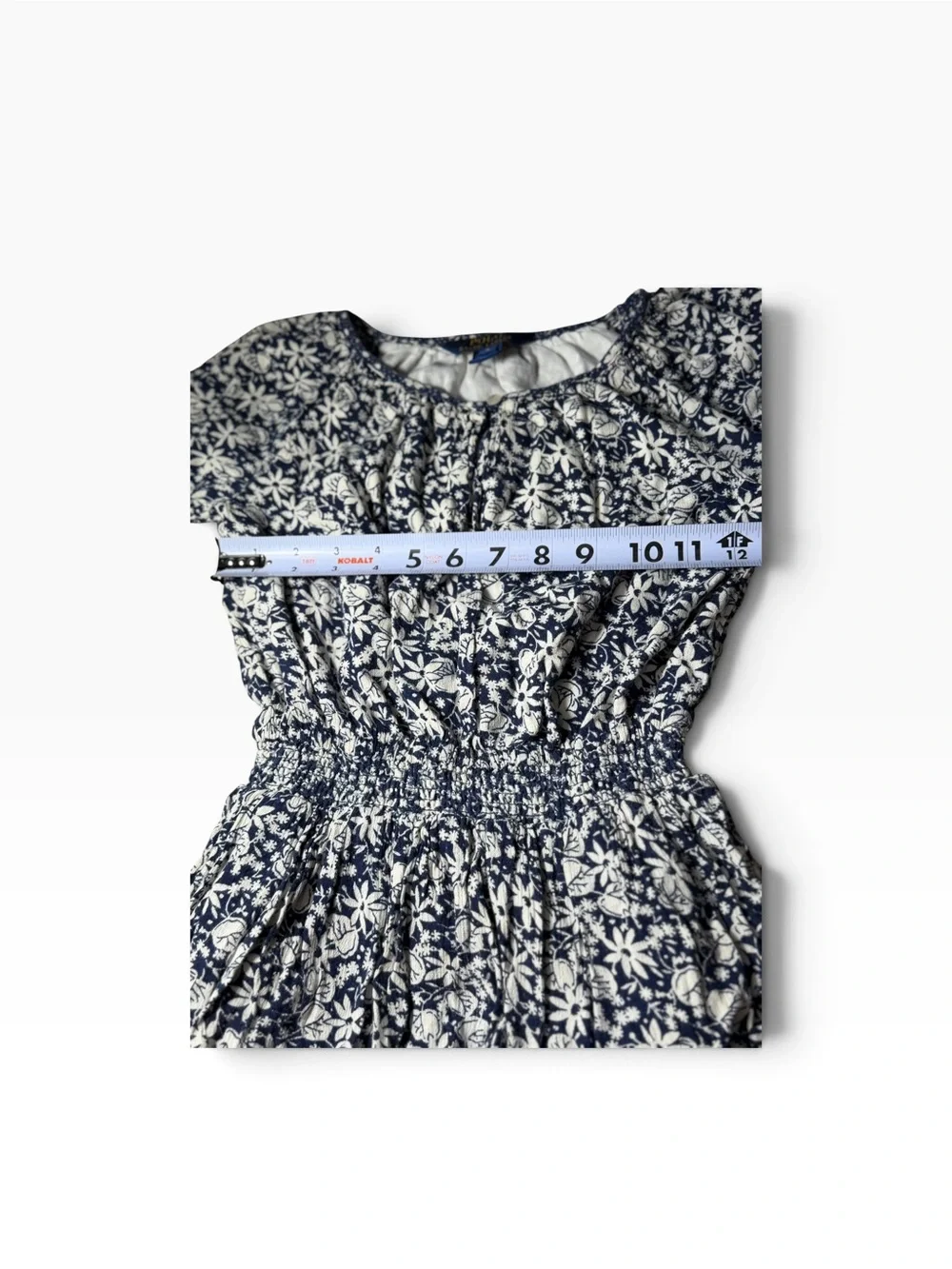 Polo Ralph Lauren Kids Girls Blue White Floral Smocked Dress Size 5
